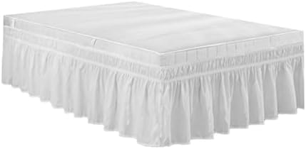 Elastic Dust Bed Skirt with Pleated Design