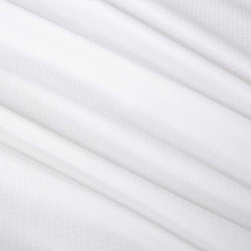 H by Frette Checkered Sateen Bed Bundle Twin - All-White Luxury Set