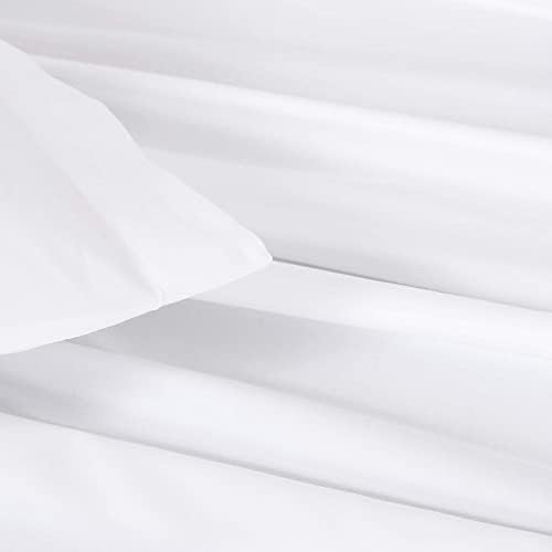 H by Frette Sateen Standard Bed Bundle Twin - All-White Luxury Bedding Set