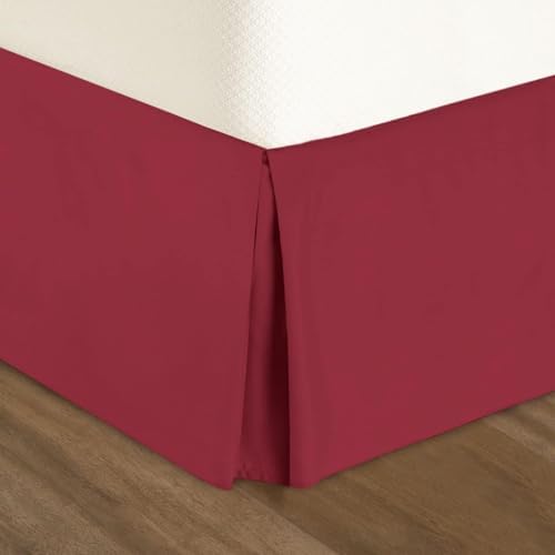 Box Pleated Bed Skirt 14 Drop Pure Cotton 600 TC Luxury Hotel Quality