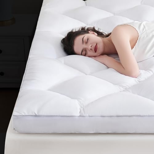 DOWNCOOL 3 Inch King Mattress Topper for Deep Sleep