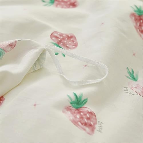 DREAMINGO Cotton Strawberry Duvet Cover Set 1
