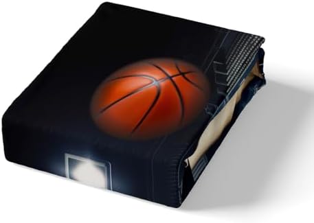 Jejeloiu Basketball Duvet Cover Set Kids Full Size