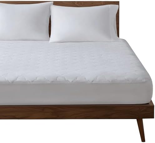 Sleep Philosophy Full Mattress Pad - Cotton Quilted Protector Breathable Soft