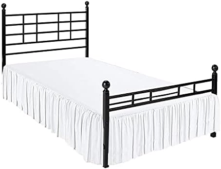 Neem Linen Ruffle Gathered Bed Skirt - Full 6 Inch Drop