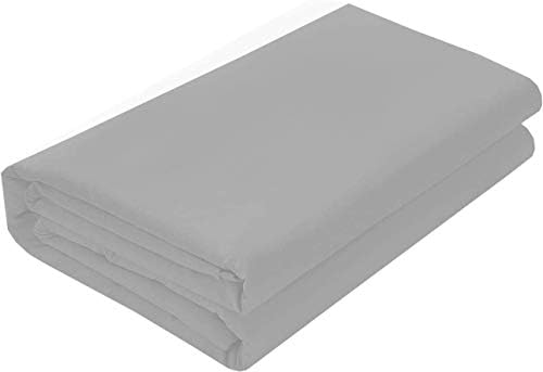 Neem Linen Ruffle Gathered Bed Skirt Light Grey 54X75X16 Inch Drop