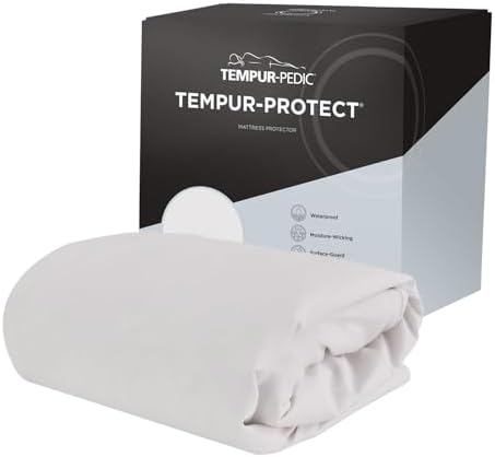 Tempur-Pedic Waterproof Mattress Protector Twin XL White 1