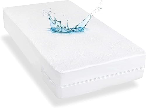 Moonsea Twin XL Mattress Encasement with Zipper and Terry Surface