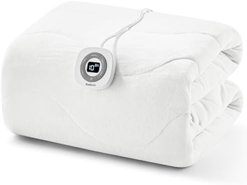 Bedsure Heated Mattress Pad Full - 10 Heat Settings 12-Hour Auto Off