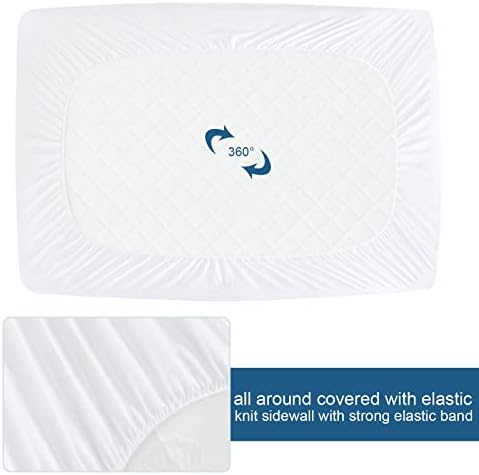 2 Pack Queen Mattress Protector Waterproof and Breathable