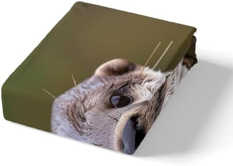 Feelyou Kids Otter Bedding Set Twin Size 3D Wildlife Sheet Set
