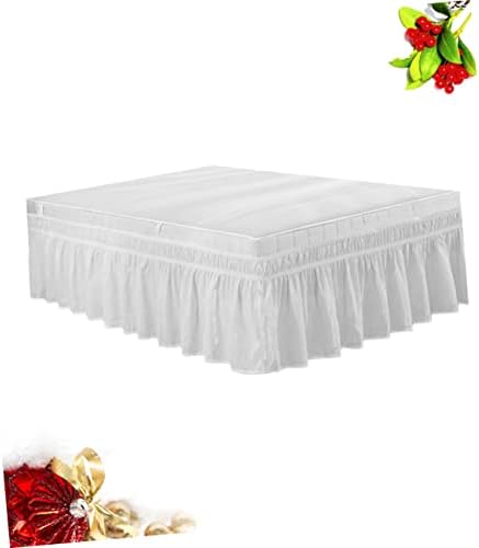 Elastic Dust Bed Skirt with Pleated Design