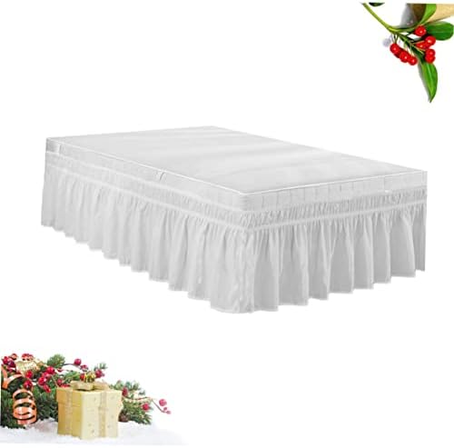 Elastic Dust Bed Skirt with Pleated Design