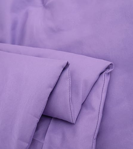 MWMWMW 5 Pcs Purple Comforter Set for Girls Twin