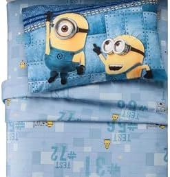 Despicable Me 3 Minions Blue Sheet Set Twin 3pc