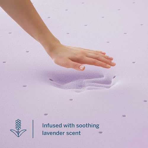 Lucid 3 Inch Lavender Memory Foam Mattress Topper - Full Size