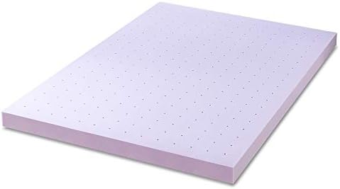 Mellow 4 Inch Ventilated Memory Foam Mattress Topper Queen 1