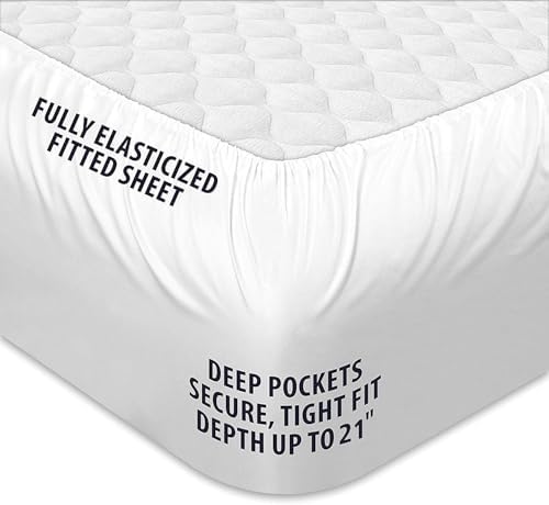 COONP Queen Mattress Toppers Cooling Plush Pillowtop with Deep Pocket