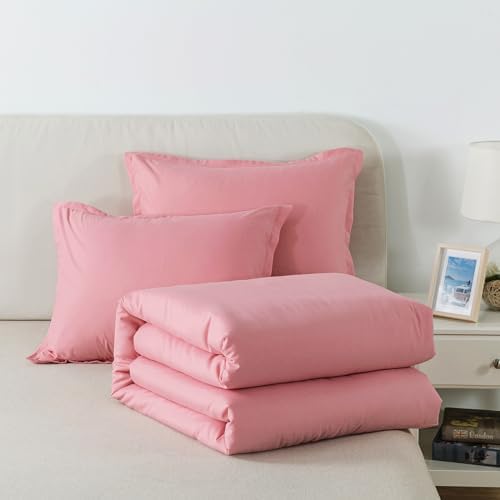 Caressma Queen Pink Comforter Set 3 PCS 1