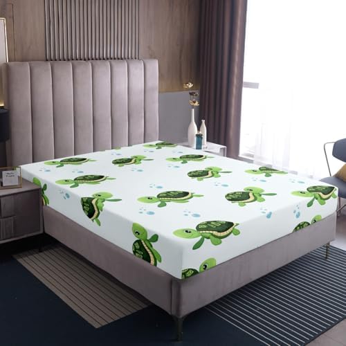 Green Sea Turtle Bedding Set for Kids Twin Size