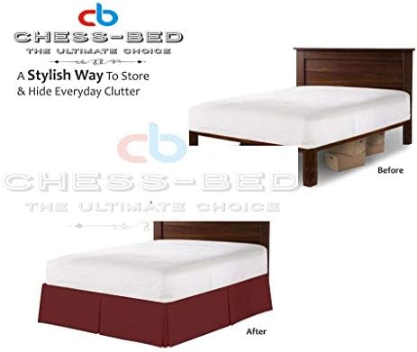 100 Natural Egyptian Cotton Split Corner Bed Skirt
