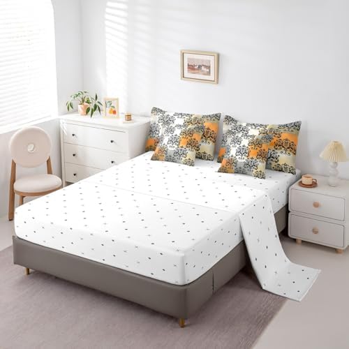 Erosebridal Abstract Art Bedding Set Twin Size 7 Pieces