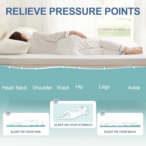 Eiayeebil 2 Inch Memory Foam Mattress Topper Twin XL