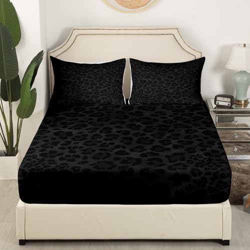 Feelyou Leopard Fitted Sheet Set 3Pcs for Kids