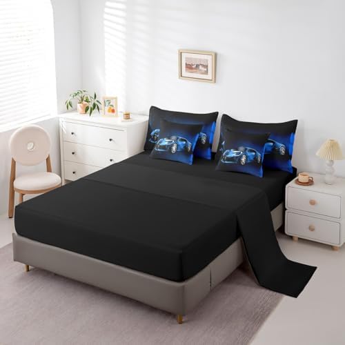 Feelyou Sports Car 7 Piece Bedding Set for Kids