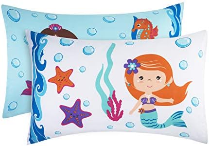 EVERYDAY KIDS Mermaid Kids Bed Sheet Set 4-Piece