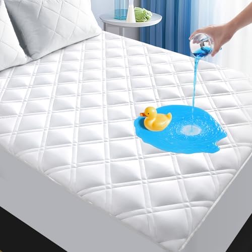 MEELUS Twin Mattress Protector Waterproof Breathable 1