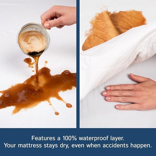 Queen Mattress Encasement Waterproof Zippered Bedbug Protector