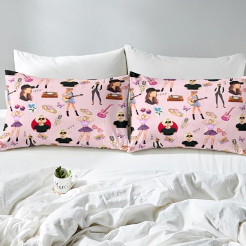 Jejeloiu Music Lover Fitted Sheet Set