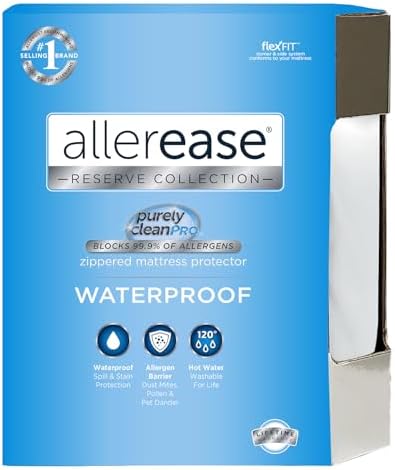 AllerEase Waterproof Mattress Protector Queen Size