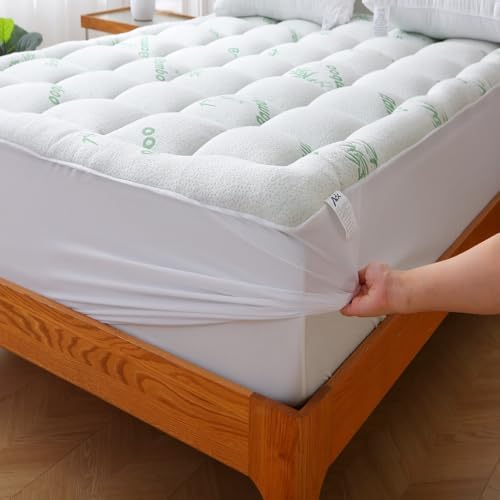 AdkTex Queen Mattress Topper Bamboo Viscose Cooling Comfort