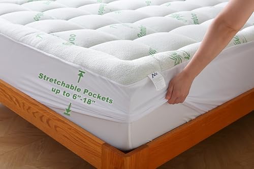 AdkTex Queen Mattress Topper Bamboo Viscose Cooling Comfort