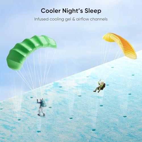 Marsail Twin 3-Inch Cooling Memory Foam Mattress Topper