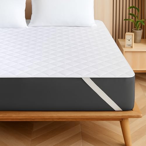 Waterproof Mattress Protector with Elastic Straps - Queen Size