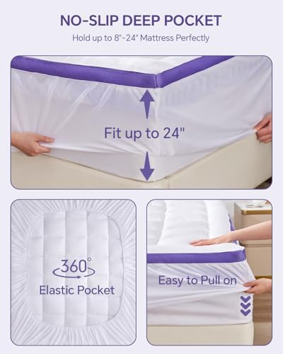 ChiXpace Dual Layer 4 Inch Mattress Topper Twin