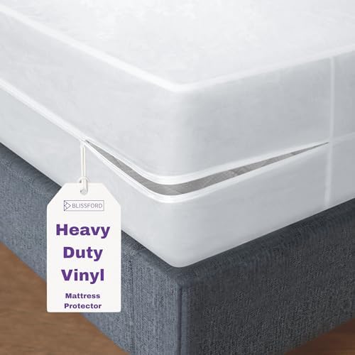 Blissford Vinyl Zippered Queen Mattress Protector