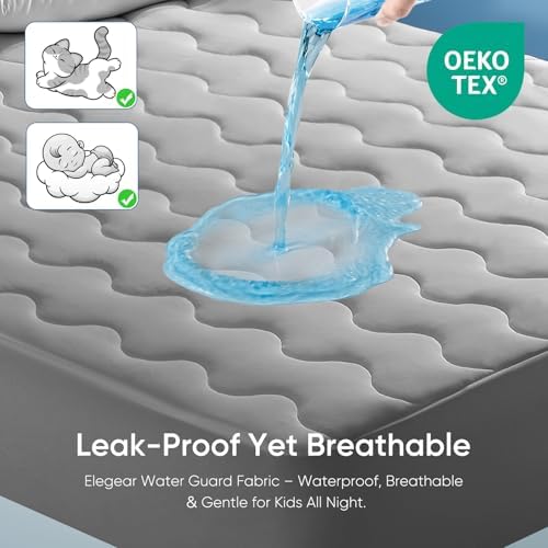 Elegear Queen Cooling Mattress Pad with TriSupport 3D Tech