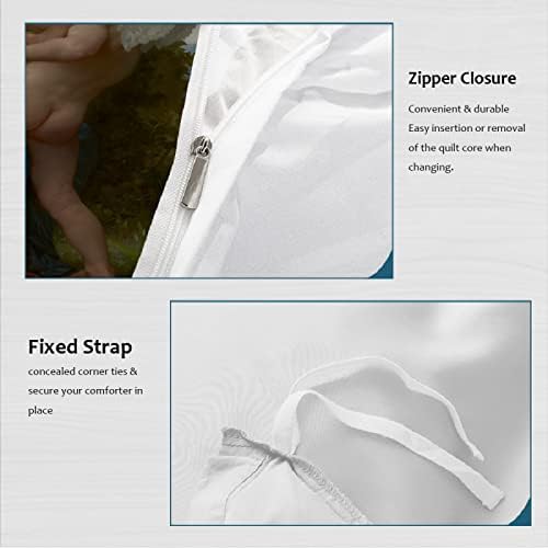 RIVINE Adolphe Bouguereau Duvet Cover Set 3 Pieces