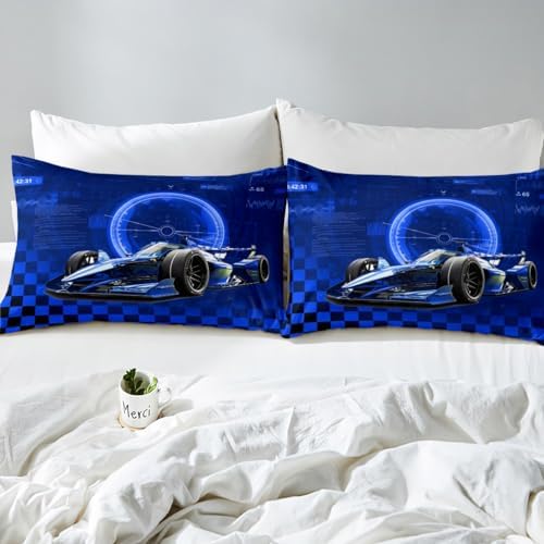 Feelyou Racing Car Twin Size Kids Bed Sheet Set