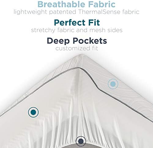 Tempur-Pedic TEMPUR-Protect Waterproof Mattress Protector King White