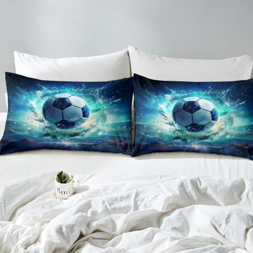 Feelyou Kids Soccer Bedding Set Full Size