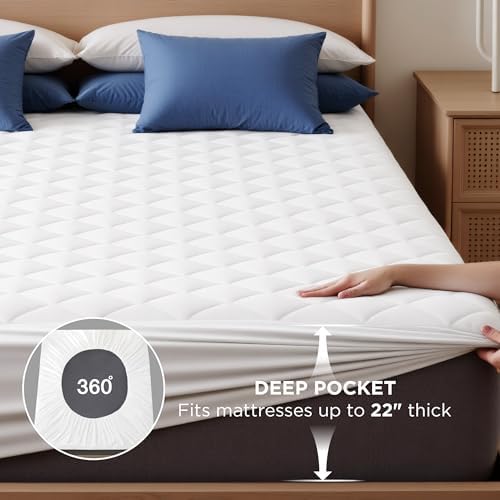 Bedsure Full Mattress Protector with Quilted Top and Deep Pocket