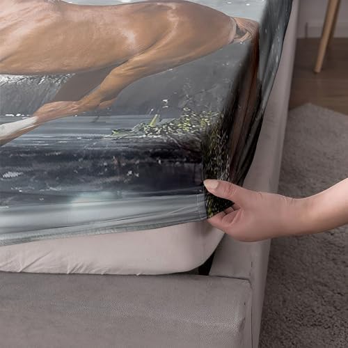 Smell Sunshine Horses Sheet Set 4Pcs Kids Bedding