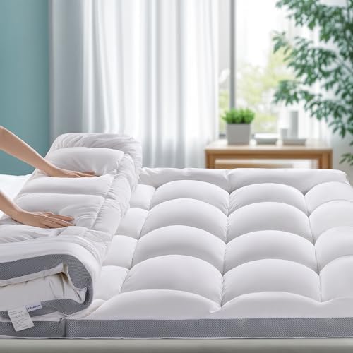LIANLAM Memory Foam Mattress Topper Queen 1700GSM