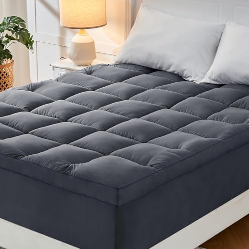 CYMULA Queen Mattress Topper with Cooling Plush Fill