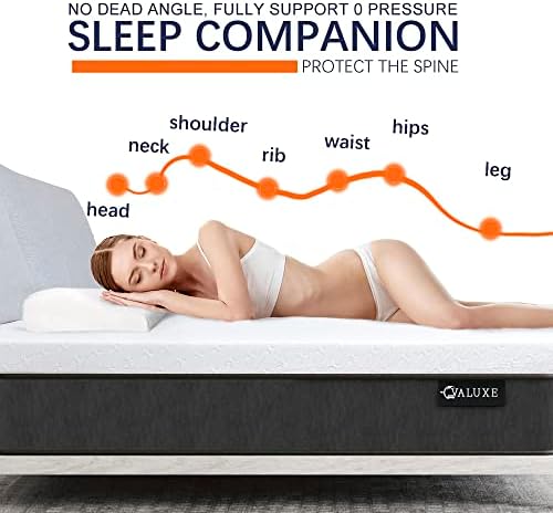 VALUXE 3 Inch Gel Memory Foam Mattress Topper Twin Size